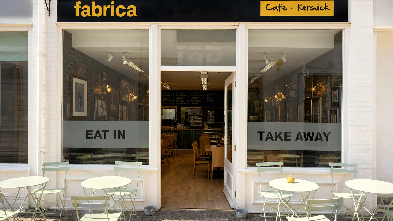 Fabrica's real Museum Square storefront, editorially retouched